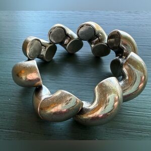 Giles and Brother Silver Macaroni Bracelet